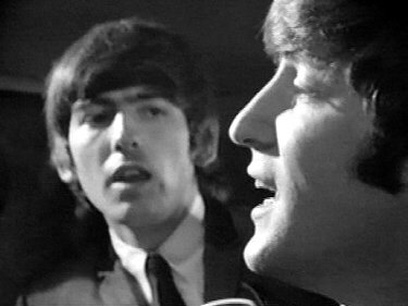 George and John singing