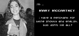 Eu sou a Mary! R, r r!