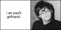 Eu sou a namorada do Paul!